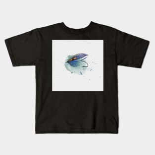 Light Blue and Purple Freestyle Kids T-Shirt